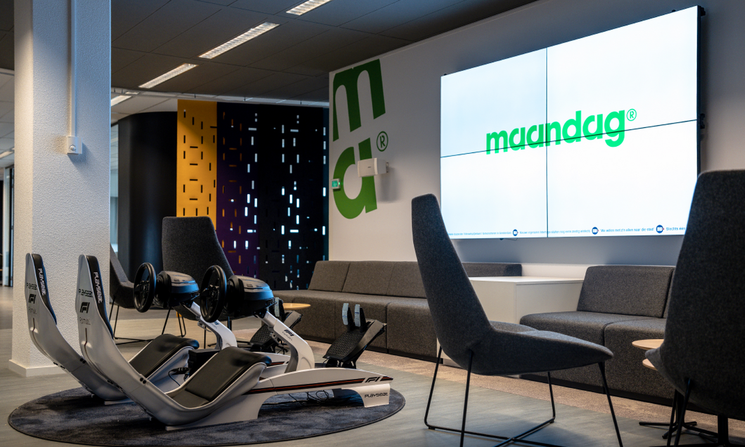 Projectinrichting van Office Design voor Maandag Hoofdkantoor Amsterdam 